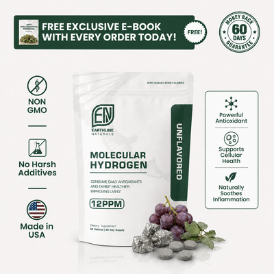 Earthline 12PPM Molecular Hydrogen Tablets