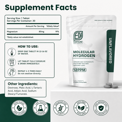 Earthline© Molecular Hydrogen Tablets