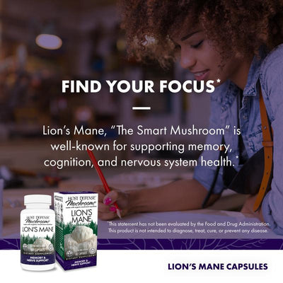 Organic Mushroom Mycelium Lion's Mane - 60 ct